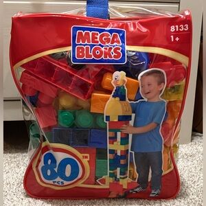 Mega Bloks First Builders - 80 Pieces - Big Building Blok Bag